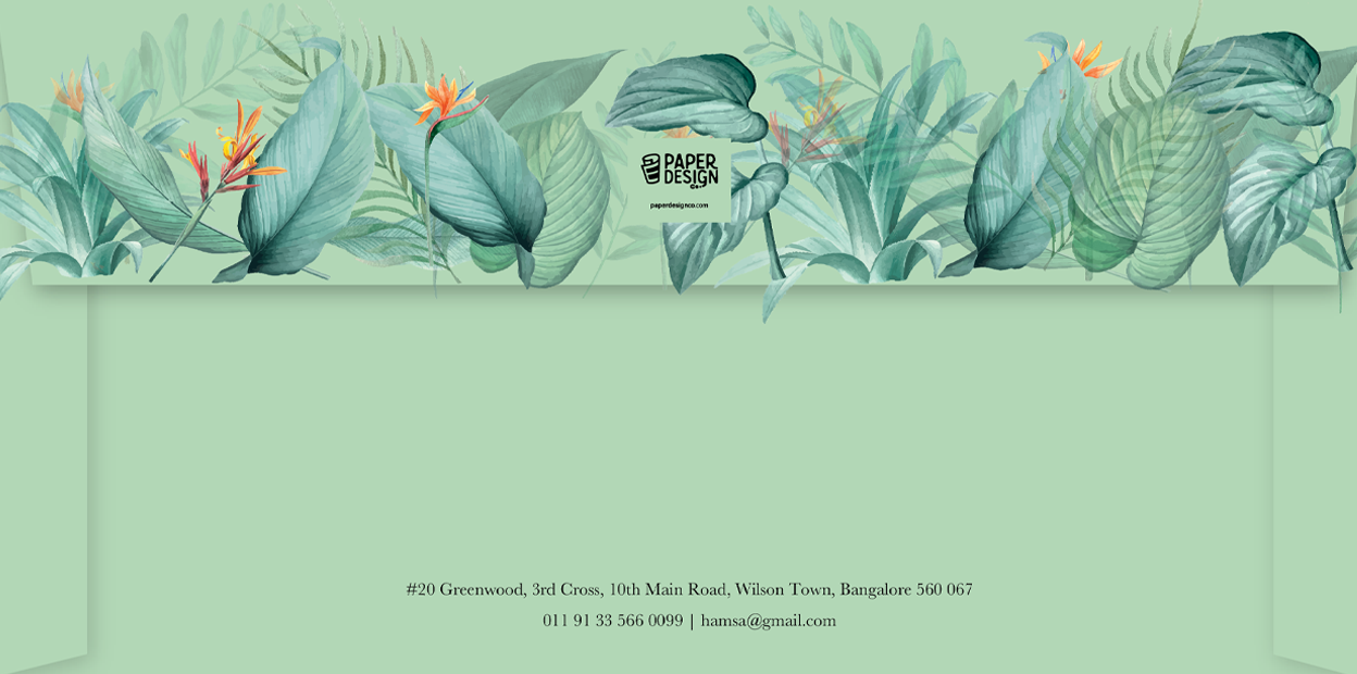 Letter Sheet Envelopes (8.7" x 4.3") - Tropical Day-3