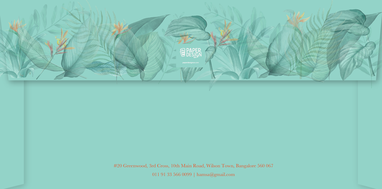 Letter Sheet Envelopes (8.7" x 4.3") - Tropical Day-1