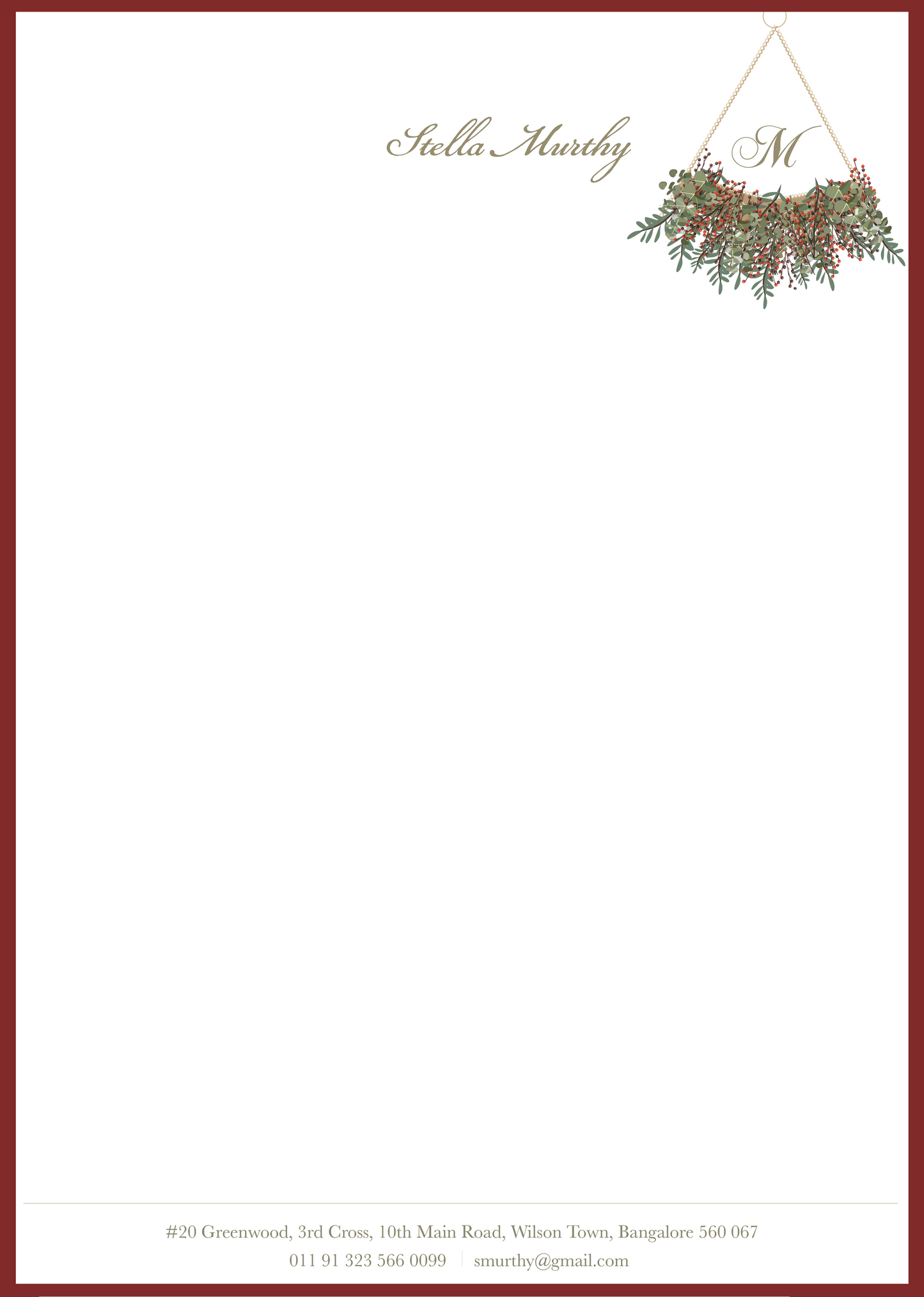 Letter Sheets - Foliage
