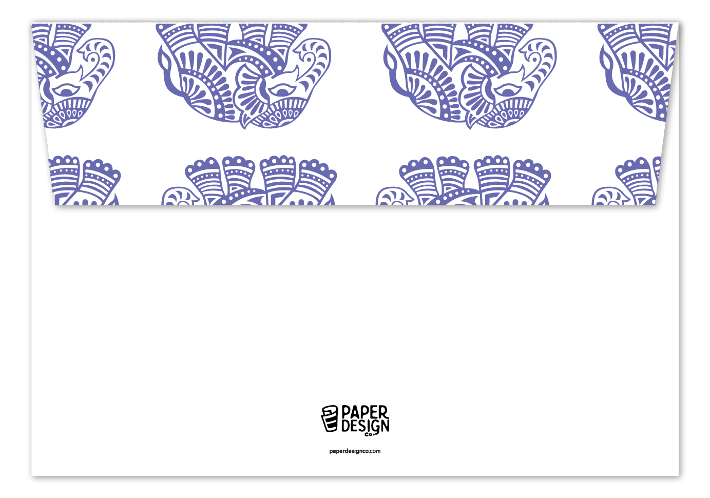 Folded Note Cards Envelope (4.4" x 3") - Elephant