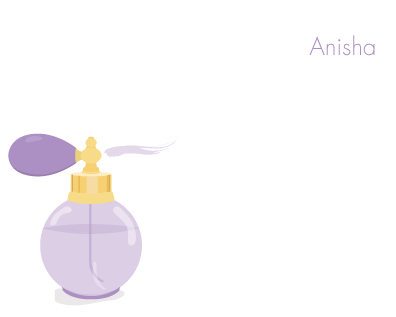 Flat Note Cards - I Love Perfume