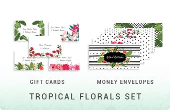 Tropical Floral Set