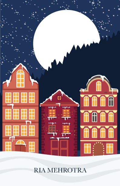 Large Notepads - Winter Scene