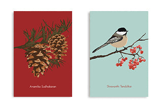 Soft Cover - Winter Bird & Pine