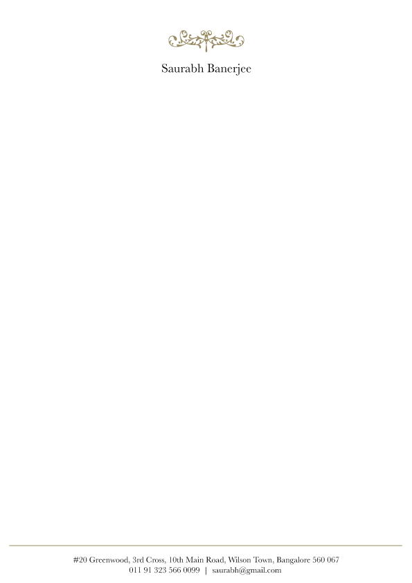 Letter Sheets - Ornamental Design