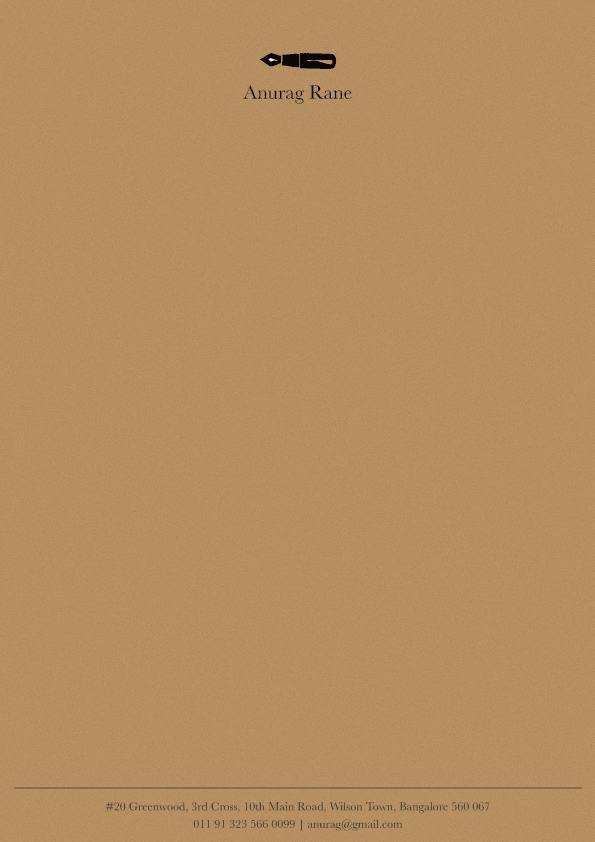 Letter Sheets - Timeless Fountain Pen Bold