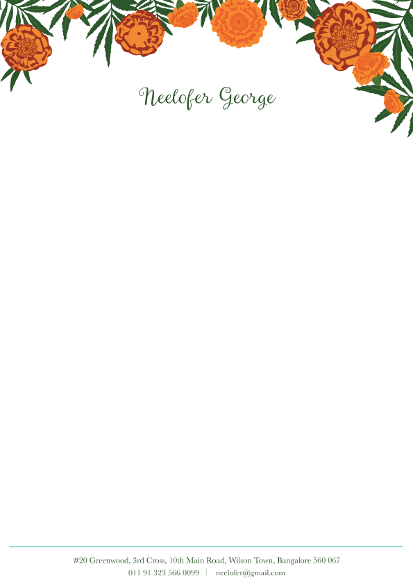 Letter Sheets - Marigold
