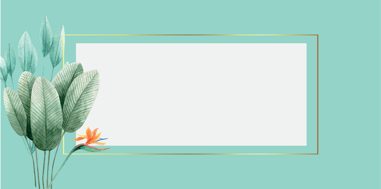 Letter Sheet Envelopes (8.7" x 4.3") - Tropical Day-1