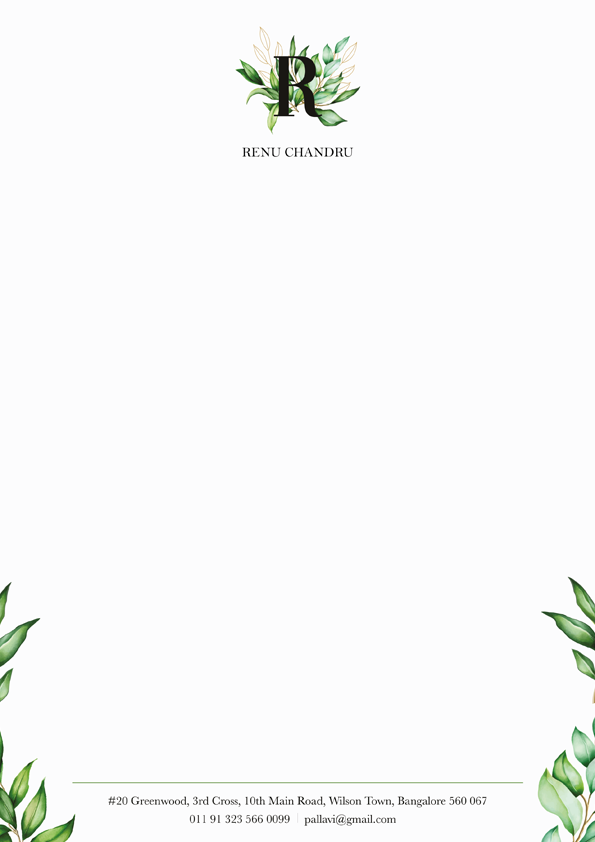 Letter Sheets - Green Leaf