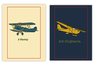 Hard Cover Pocket Notebook - Airplane