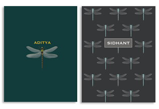 Hard Cover Pocket Notebook - Dragonfly
