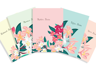 Mini Notepads - Temple tree