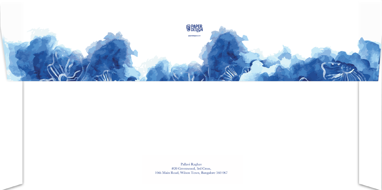 Letter Sheet Envelopes (8.7" x 4.3") - Watercolour