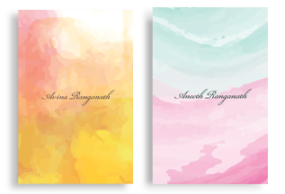 Large Notepads - Watercolour burst