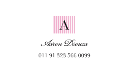 Candy Stripes Monogram