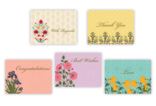 Vintage Floral (Set of 10 Mini Cards with Envelopes)