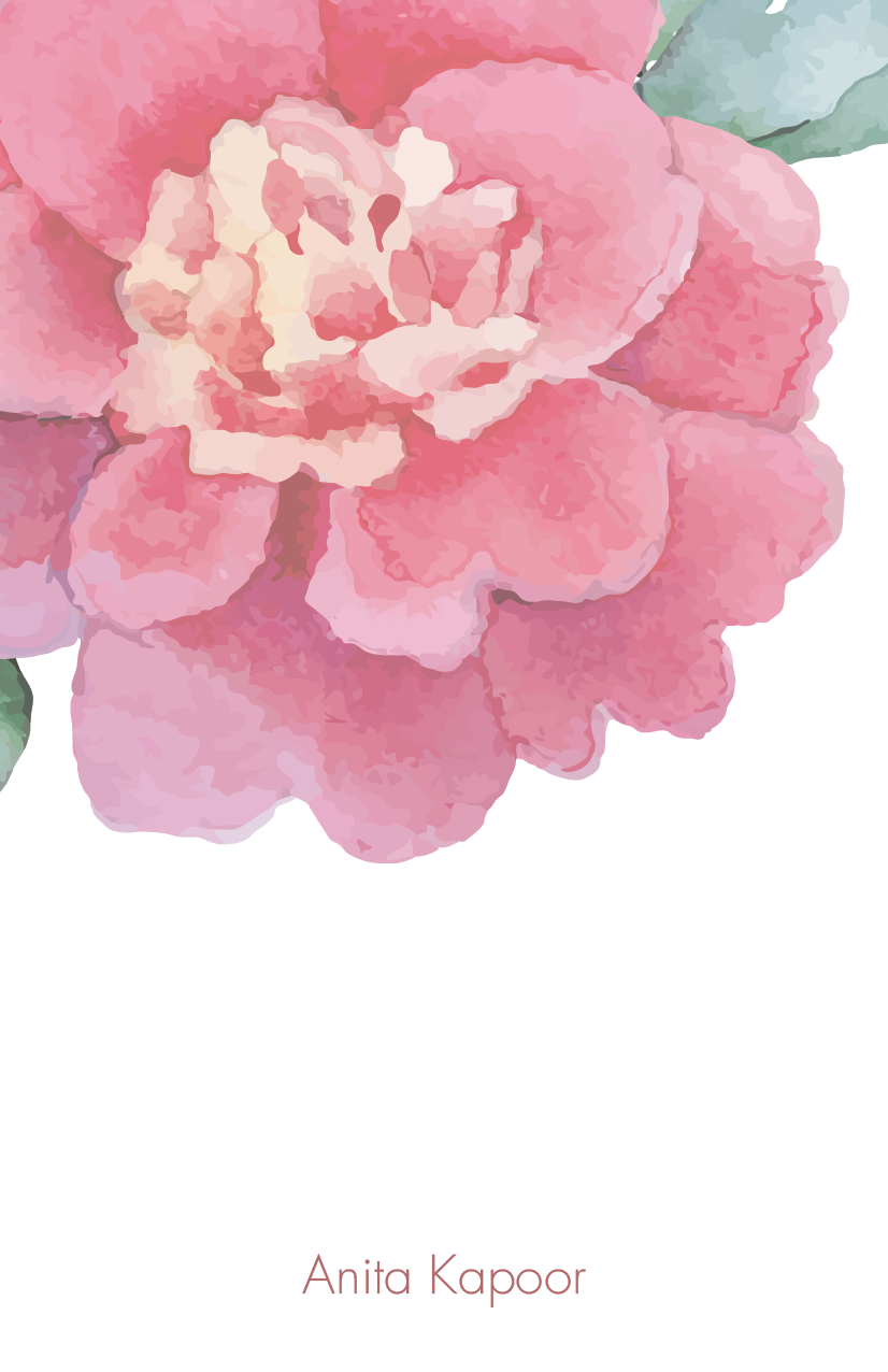 Large Notepads - Watercolour Flower