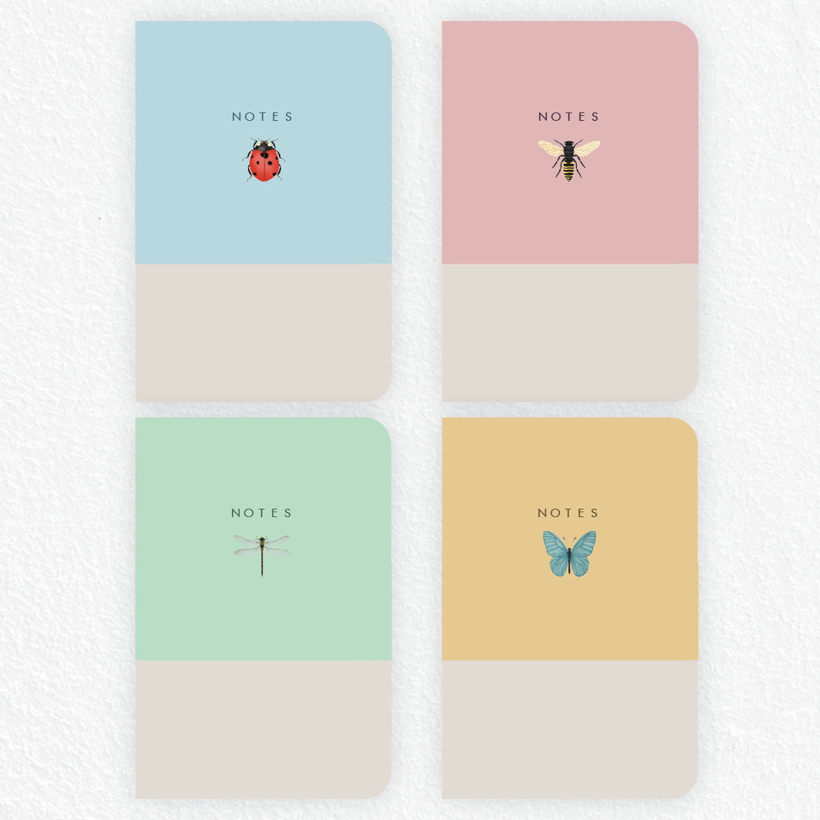 Pocket Note Design Softcover Pocket Notebooks (Set of 4) – Paper Design Co