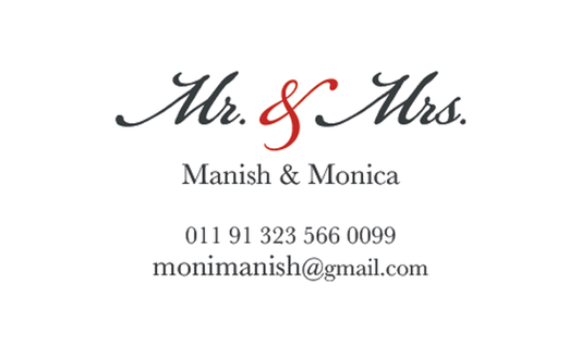 Mr. & Mrs.