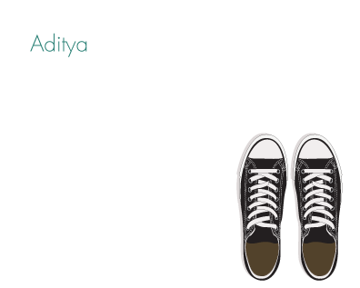 Flat Note Cards - My Sneakers