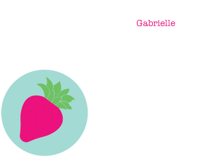 Flat Note Cards - Very Strawberry