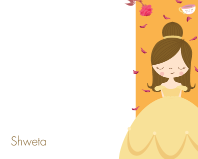 Flat Note Cards - Princess B