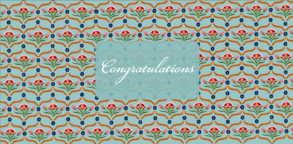 Floral Pattern Sea Green