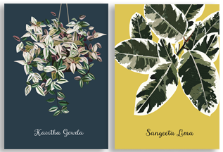 Hard Cover Pocket Notebook - Foliage