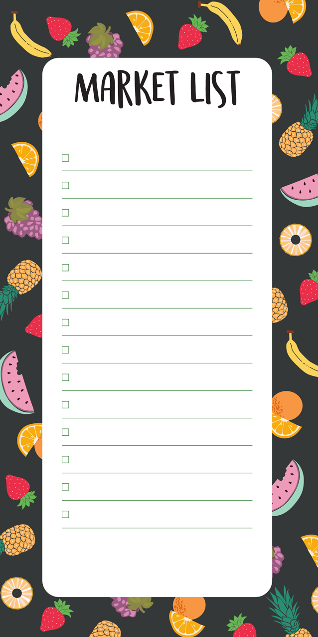 Magnetic List Pad_Front