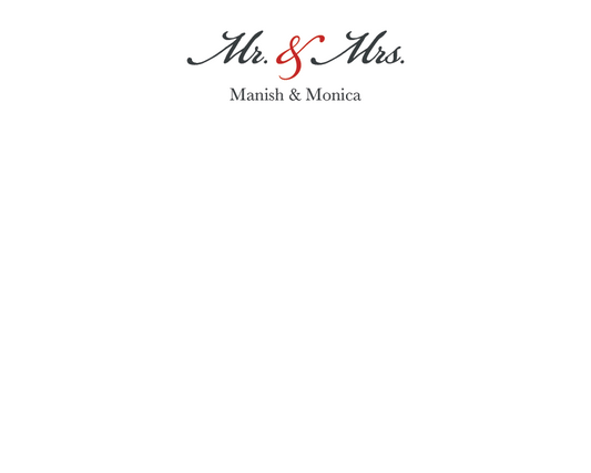 Mr. & Mrs.