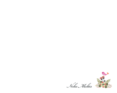 Cute Bird and Flower