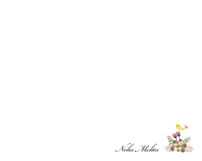 Cute Bird and Flower
