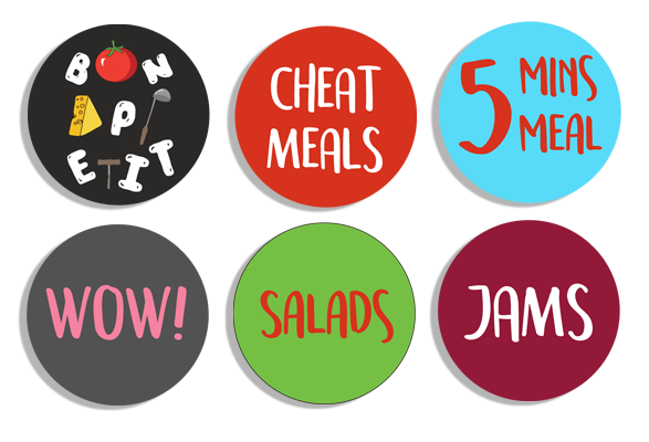 Recipe Journal Stickers (Set of 36)