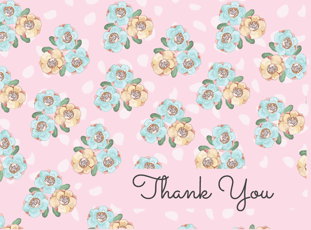 Pastel Flora (Set of 10 Mini Cards with Envelopes)