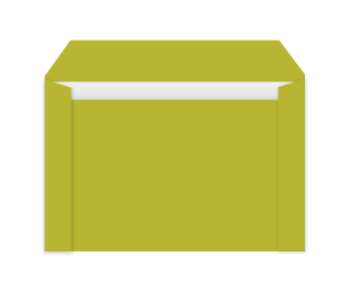 Thank You Envelope Olive Green