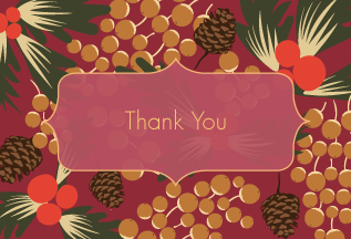 Floral Holiday - Red