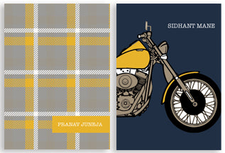 Hard Cover Pocket Notebook - Bike