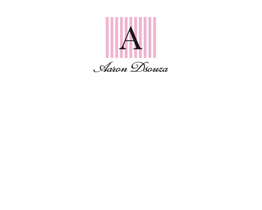 Candy Stripes Monogram