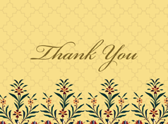 Vintage Floral - Thank You (Set of 10 Mini Cards with Envelopes)