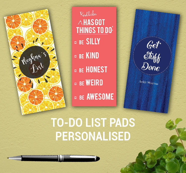 PERSONALISED TO-DO LISTS